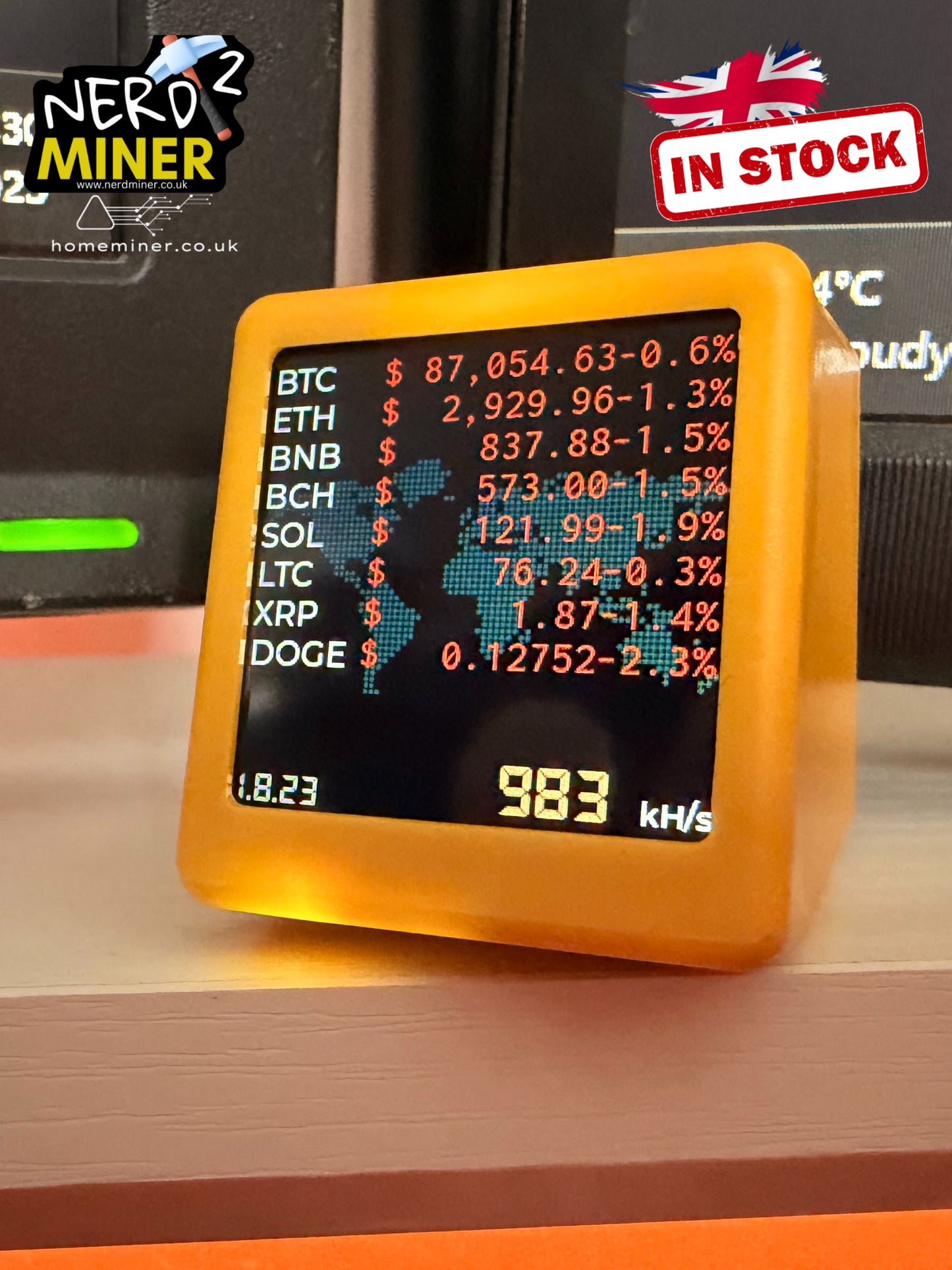 NNMINER Nerdminer NM-TV-154 Bitcoin Solo Miner – BTC MINER – ESP32 Crypto Mining