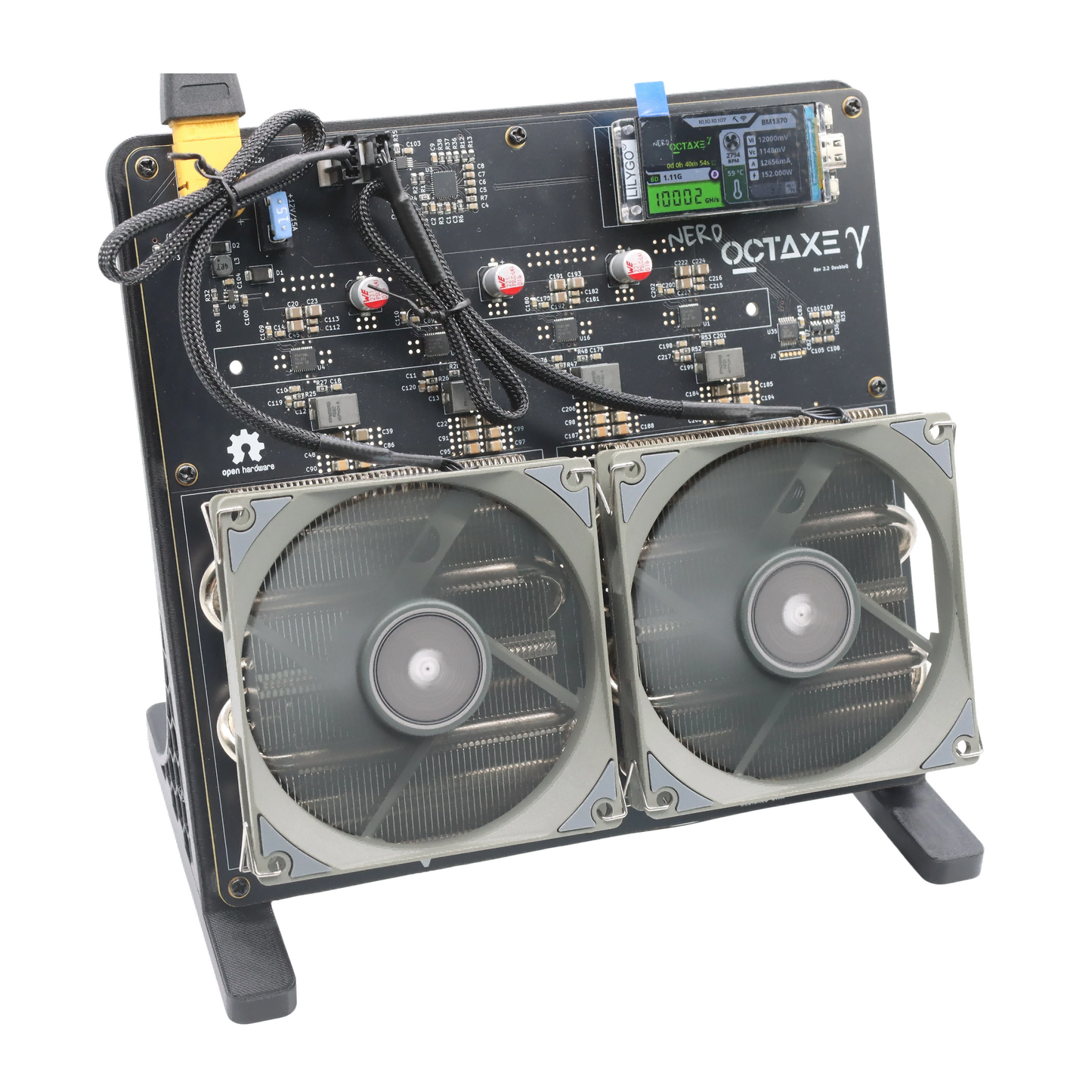 Bitaxe NerdOCTaxe – 9.6 TH/s Bitcoin Solo Miner | High-Performance 160W ASIC